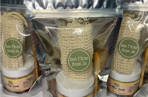 Whipped Sea Moss Scrub package