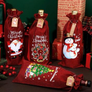 Christmas wine or sorrel drink gift bags